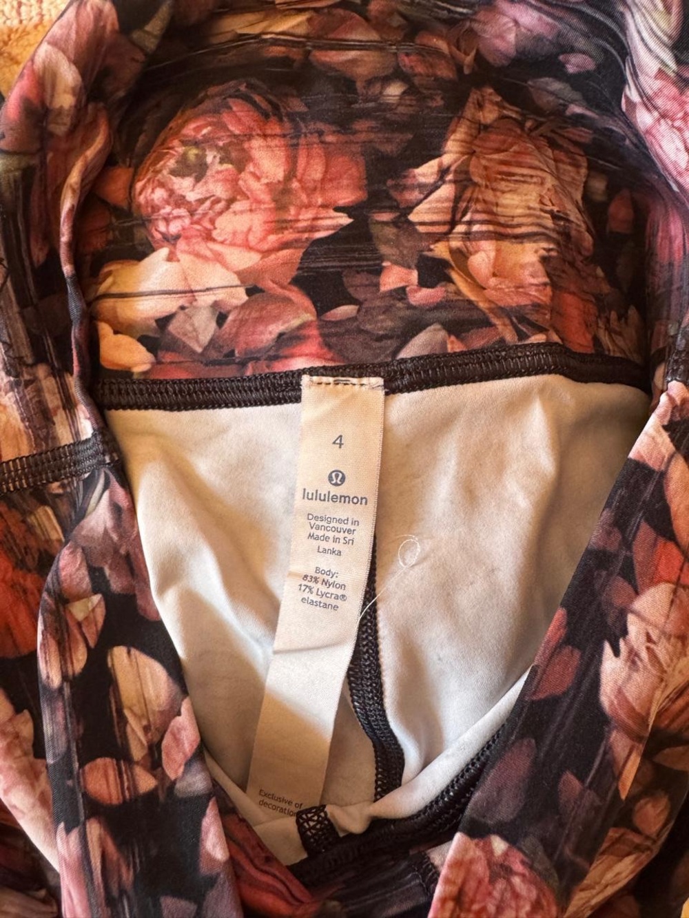 Women's Floral leggings size 4